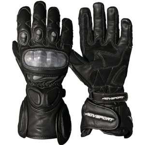   Willow Mens Racing/Sport Sportsbike Motorcycle Gloves   Black / Small
