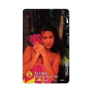    3u Aloha Festivals 93   Polynesian Girl With Flowers (Tel Bold