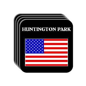  US Flag   Huntington Park, California (CA) Set of 4 Mini 