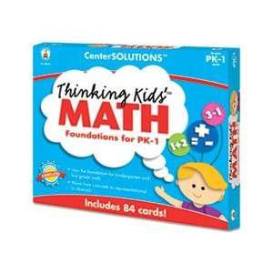  CenterSOLUTIONS Thinking Kids Math Cards, Pre K and Grade 