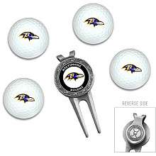 Team Golf Baltimore Ravens Golf Balls & Divot Tool Set   NFLShop