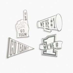   Team Pins   White   Novelty Jewelry & Pins & Buttons 
