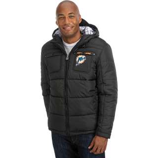Miami Dolphins Mens Pro Line Outerwear Pro Line Miami Dolphins Quilted 