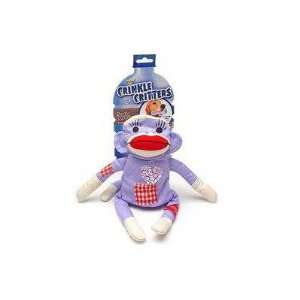   DBX53197/98 Girl Crinkle Critter Sock Monkey Dog Toy: Pet Supplies