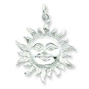 Sterling Silver Sun Pendant: Jewelry