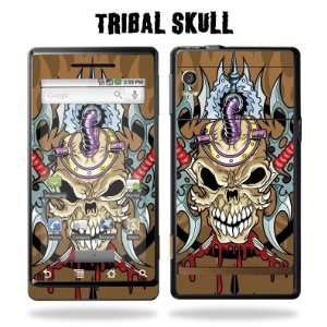   Droid Phone Protective Vinyl Skin Verizon   Tribal Skull Electronics