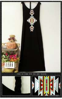 Womens Boho Style Unique Ethnic Totem Clubwear Sundress Maxi Dress 