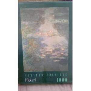   1000 Piece Jigsaw Puzzle~Monet~Waterlilies, 1908 Toys & Games