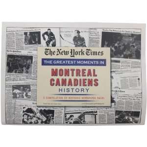  NHL Montreal Canadiens Greatest Moments Newspapers: Sports 