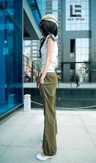 NWT korea wide leg vintage flare trousers pant dress s  