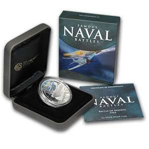  2011 1 oz Proof Silver Battle of Midway Coin   Naval 