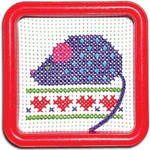  Easy Street Purple Mouse Counted Cross Stitch Kit Arts 