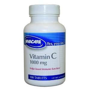 Invacare® Vitamin C 1000 mg Tablets Health & Personal 
