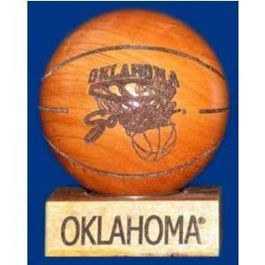  Oklahoma Sooners Cherry Wood Laser Engraved Wooden 