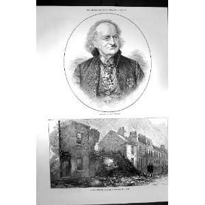   : 1872 John Bowring Houses Destroyed Dover Fall Cliff: Home & Kitchen