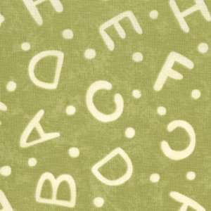  Moda Lollipop ABC Letters Lime Green Quilt Cotton Fabric 