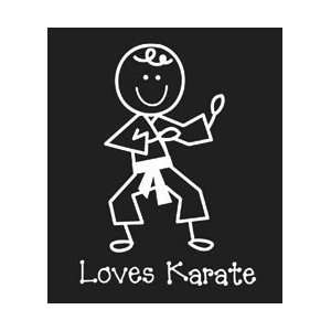  Decals 4.75X6.50 1/Pkg Loves Karate; 3 Items/Order Arts, Crafts