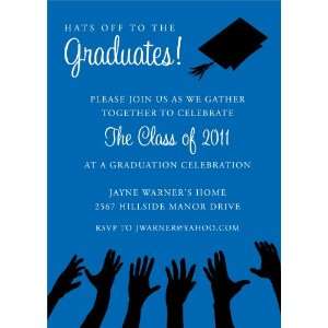  Hats Off To The Graduate   Blue & Black Graduation 