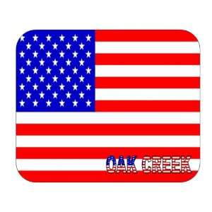  US Flag   Oak Creek, Wisconsin (WI) Mouse Pad Everything 
