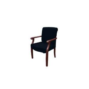   Justice Ultraleather Guest Chair, Raven (Black)