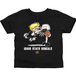 Idaho State Bengals Toddler Boys Basketball T Shirt   Black  