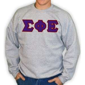  Sigma Phi Epsilon Lettered Crewneck Sweatshirt Newest 