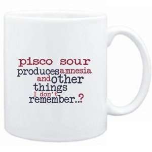  Mug White  Pisco Sour produces amnesia and other things I 