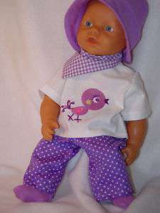 Für my little Baby Born Kleidung Puppenkleidung 5 tlg  