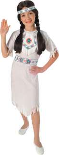 Child Large Girls White Indian Girl Costume   Indian Co  