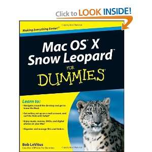  Mac OS X Snow Leopard For Dummies [Paperback] Bob LeVitus 
