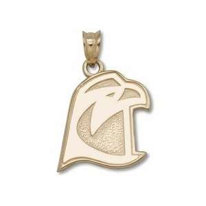 Bowling Green State Falcons 5/8 Falcon Head Pendant   Gold Plated 
