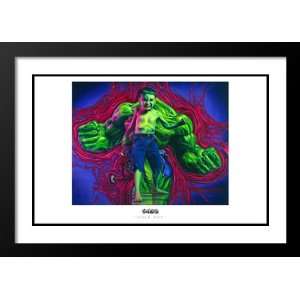  Ron English 32x45 Framed and Double Matted Hulk Boy   2006 