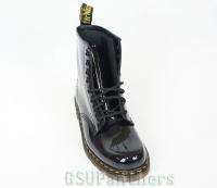 Dr Doc Martens 1460 Patent Lamper Black Shiny Boots Mens US SZ (8 11 