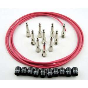  George Ls Red Cable Kit Black caps Musical Instruments