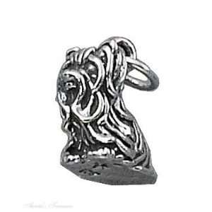    Sterling Silver 3D Yorkshire Terrier Dog Breed Charm: Jewelry