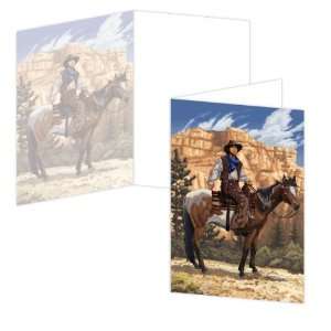 ECOeverywhere Canyon Rider Boxed Card Set, 12 Cards and Envelopes, 4 x 