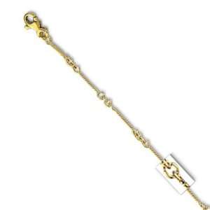  14k Solid Yellow Gold 3.6mm Twist Bar Chain Necklace 20 
