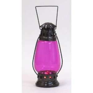  COLORED GLASS CANDLE LANTERN: Home Improvement