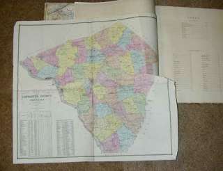 1864 Bridgens Atlas of Lancaster County Pennsylvania  