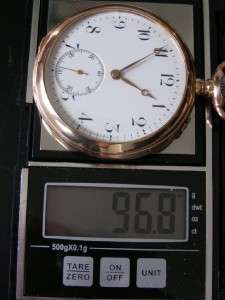 Rare 14k Gold Swiss IWC Schaffhausen watch in mint condition c1898 
