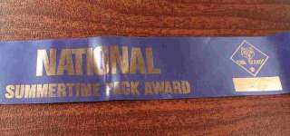 Official BSA National Cub Scout Summertime Award Ribbon  