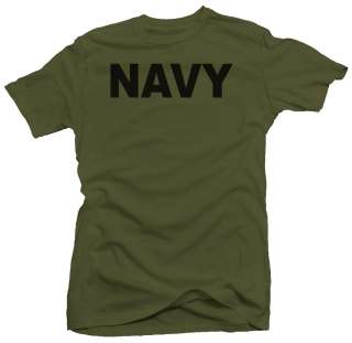Classic NAVY Military US Mens PT Cool Gym New T shirt  