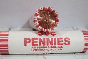 2012 P Lincoln Shield Cent Roll from Box, UNC, NF Strings .  
