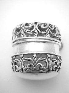 Filigree Thimble Case   Sterling Silver  