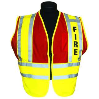   PSV Pro 400 Safety Vest Kishigo size 2XL 4XL Red/Hi Vis Yellow  