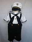  Boy & Toddler Formal Party Sailor Suit Outfits SZ: S M L XL 2T 3T 4T