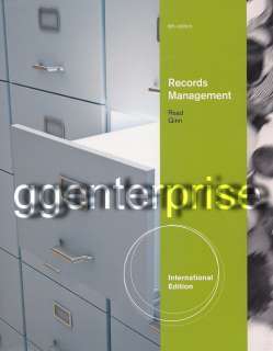 Records Management 9th Edition Ginn Read 9E 2011 New 9780538731416 