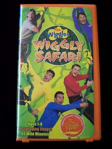 The Wiggles WIGGLY SAFARI Steve Irwin Special Guest VHS 045986025173 
