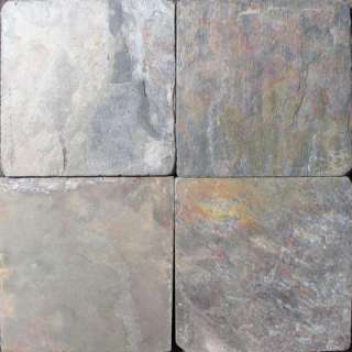   International6 In. x 6 In. Tumbled Multi Color Slate Floor & Wall Tile