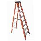 Werner 8 ft. Fiberglass Step Ladder 300 lb. Load Capacity (Type IA 